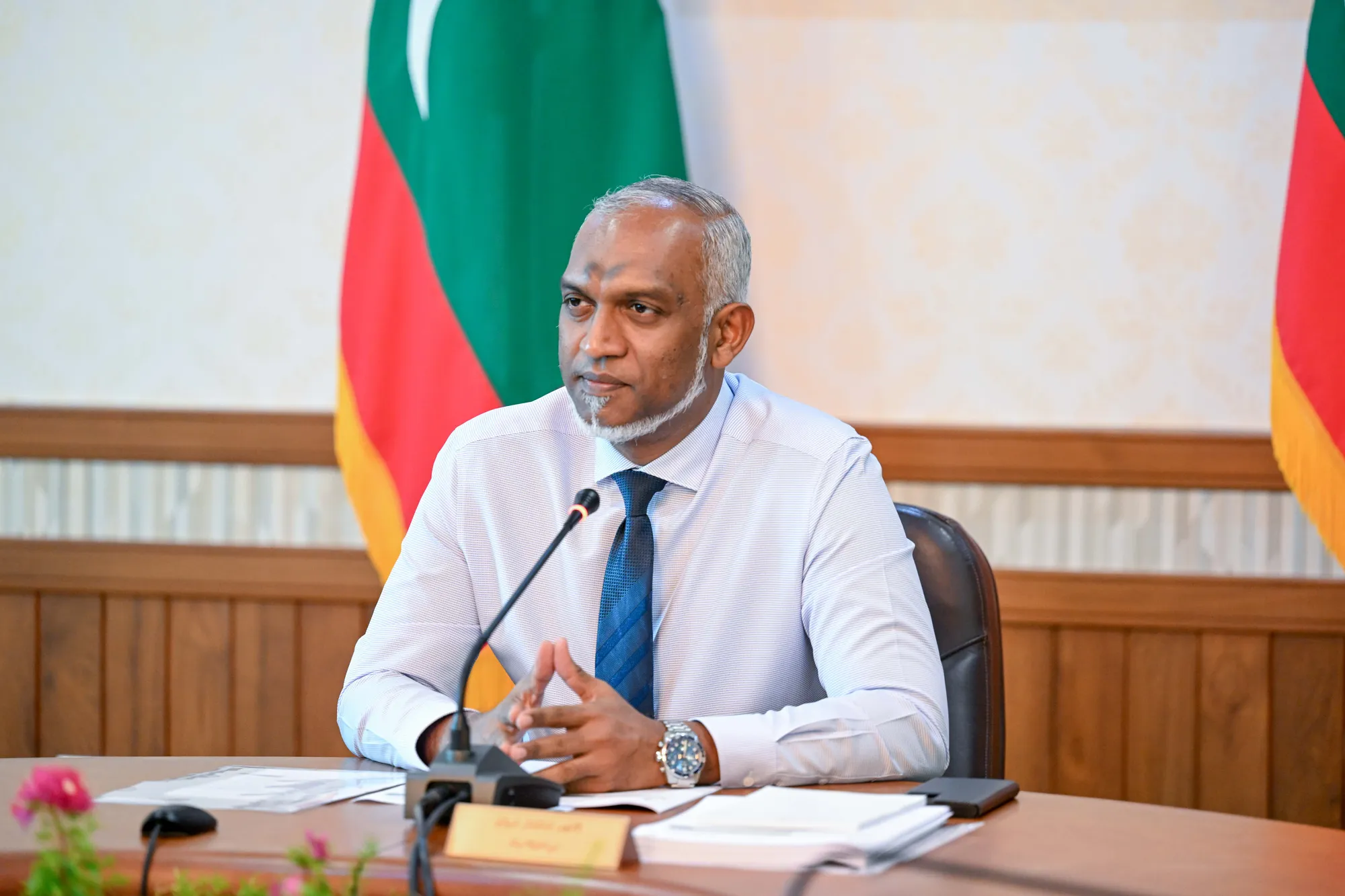 ރައީސް ޑރ.މުޙައްމަދު މުޢިއްޒު-- ފޮޓޯ: ރައީސް އޮފީސް