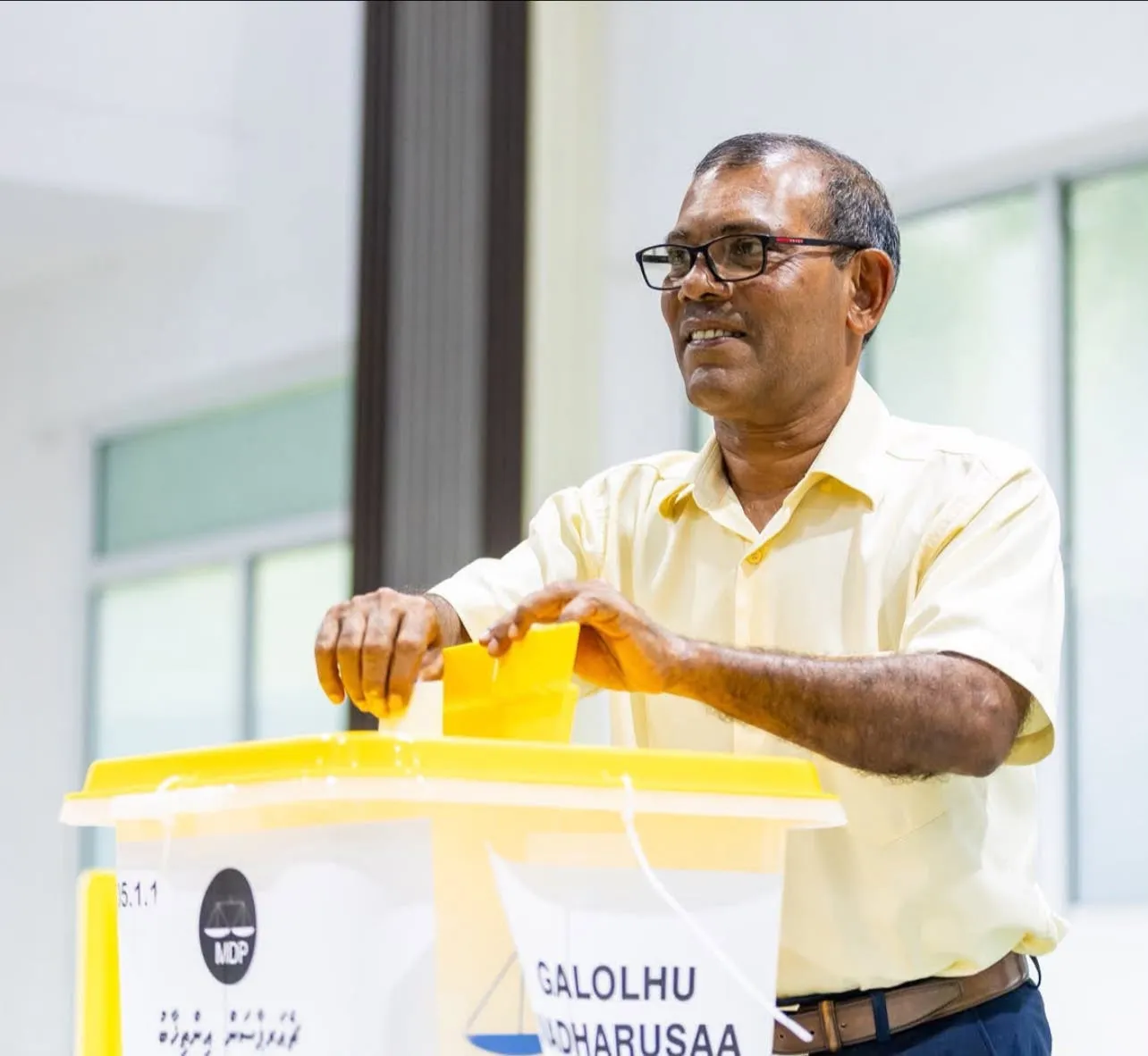 ރައީސް ނަޝީދަށް އިންތިޚާބު ކާމިޔާބުވެއްޖެކަން އިޢުލާނުކޮށްފި