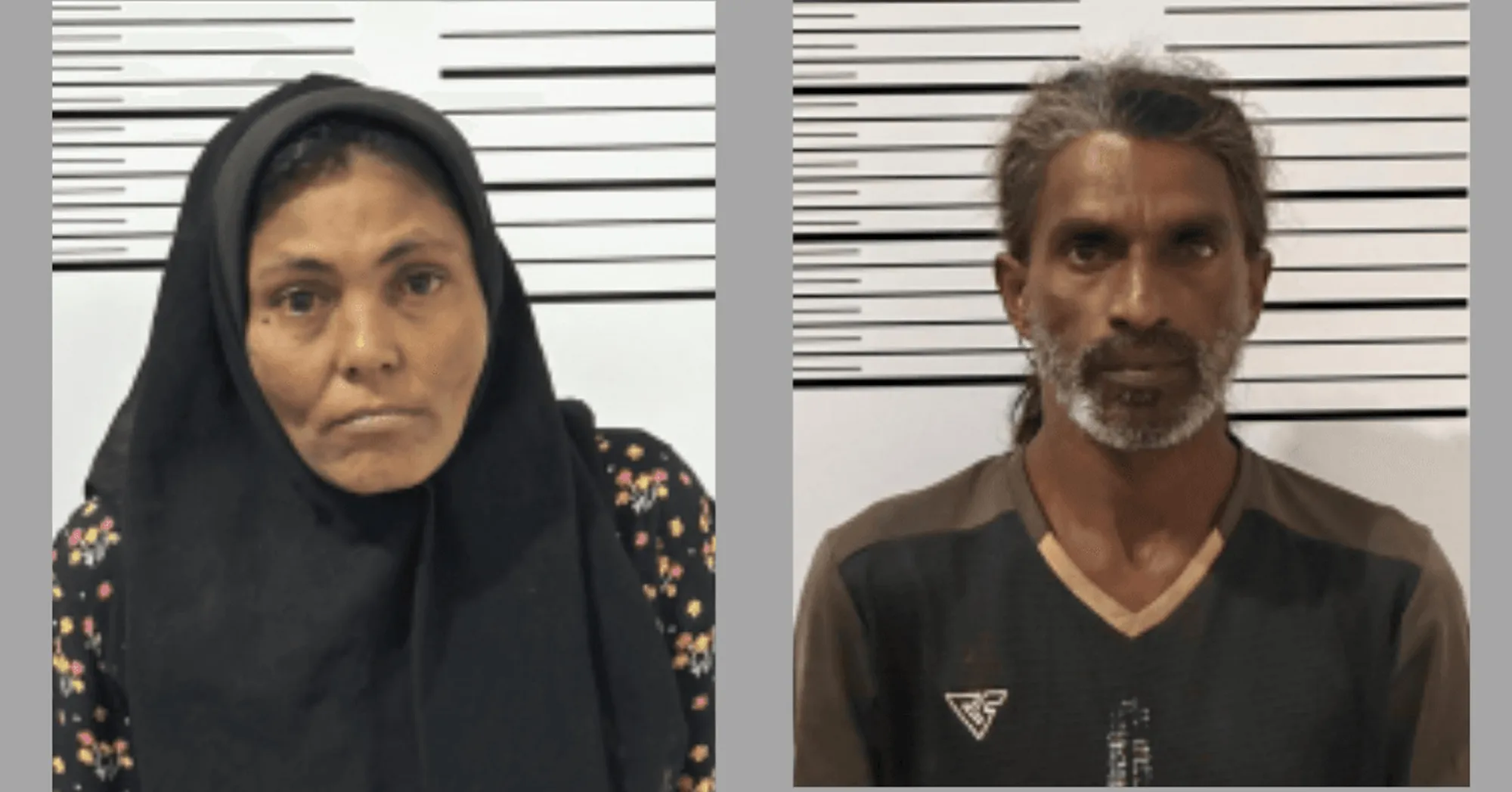 ލާމު ގަމުން ހައްޔަރުކުރި ދެމީހުން - ފޮޓޯ: ޕޮލިސް