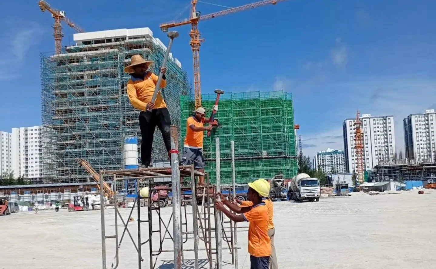 ބޯހިޔާވަހިކަމުގެ މަޝްރޫއުތައް ބާރަށް ކުރިއަށް، އެސްޖޭއިން ފްލެޓުތަކުގެ މަސައްކަތް ފަށައިފި