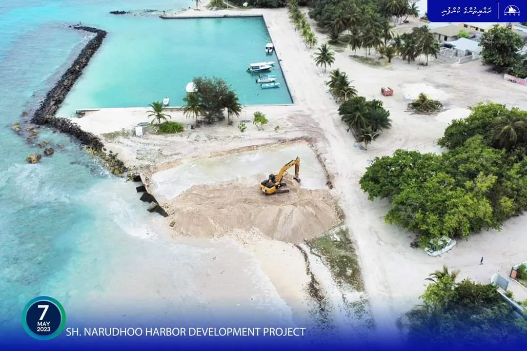 ނަރުދޫ ބަނދަރު ތަރައްގީ ކުރުމުގެ މަސައްކަތް ފަށައިފި