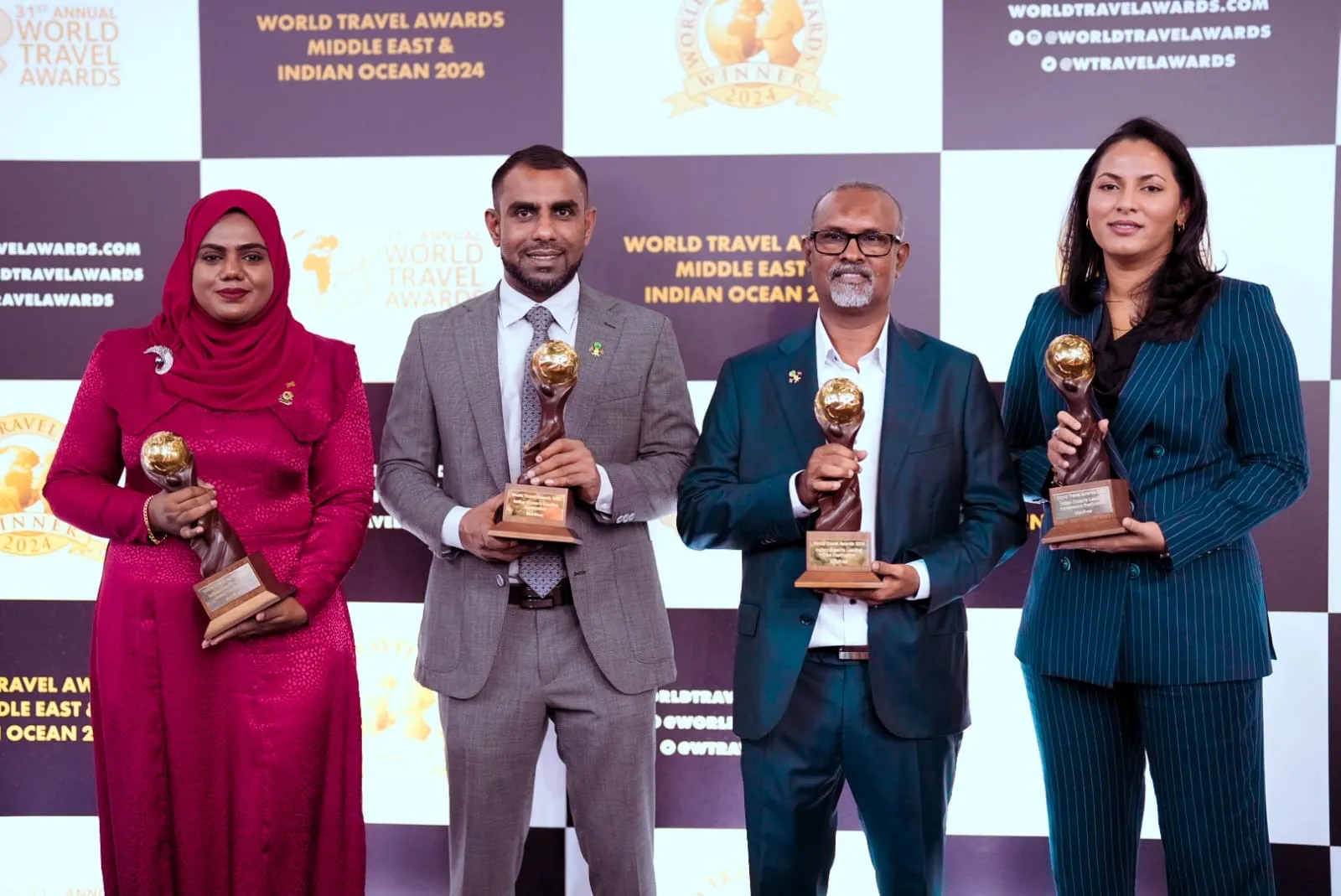 ވޯލްޑް ޓްރެވަލް އެވޯޑްސް އިންޑިއަން އޯޝަންސް ކެޓަގަރީގައި ދިވެހިރާއްޖެ، ޝަރަފުވެރި 4 ކެޓަގަރީ އަކުން އެވޯޑް ޙާސިލްކޮށްފި