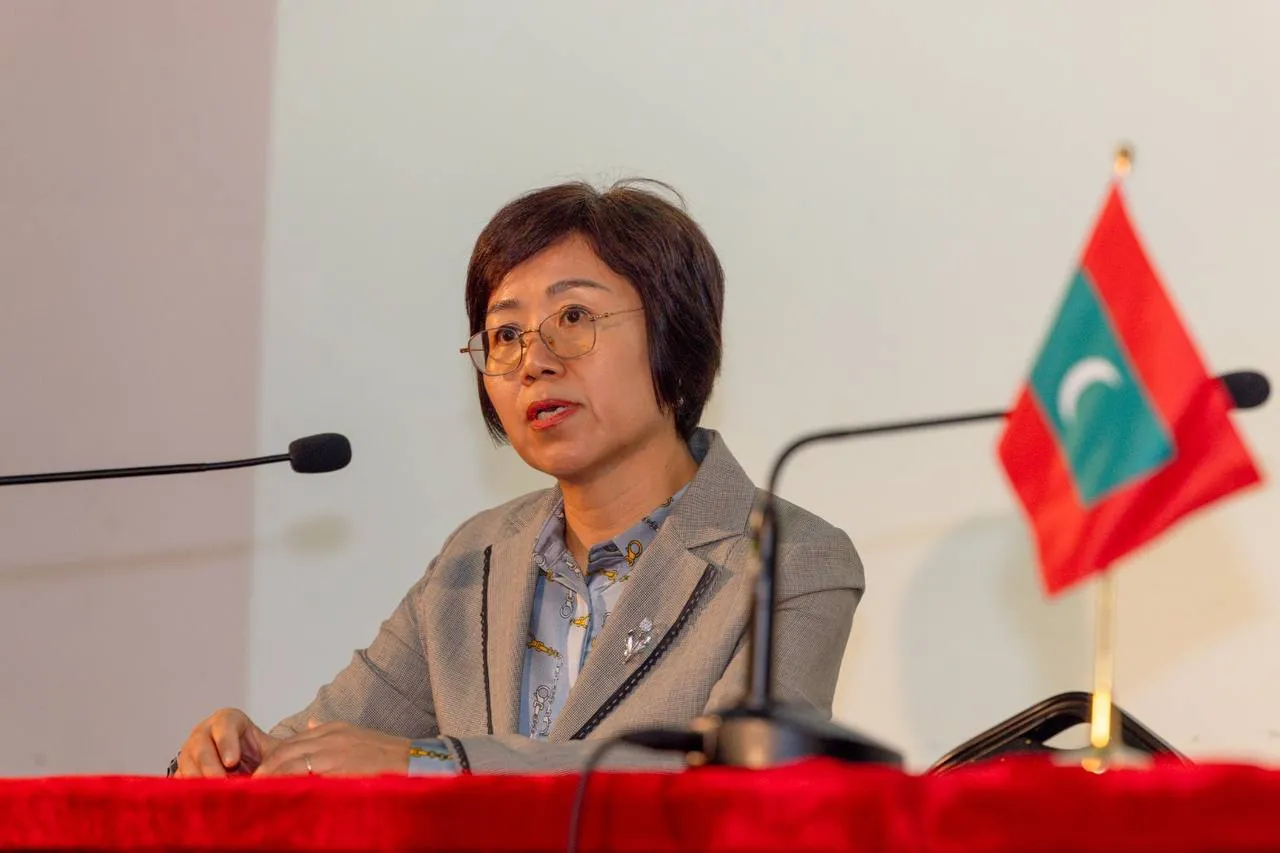 Chinese ambassador Wang Lixin at bridge maintenance agreement signing ceremony on Wednesday