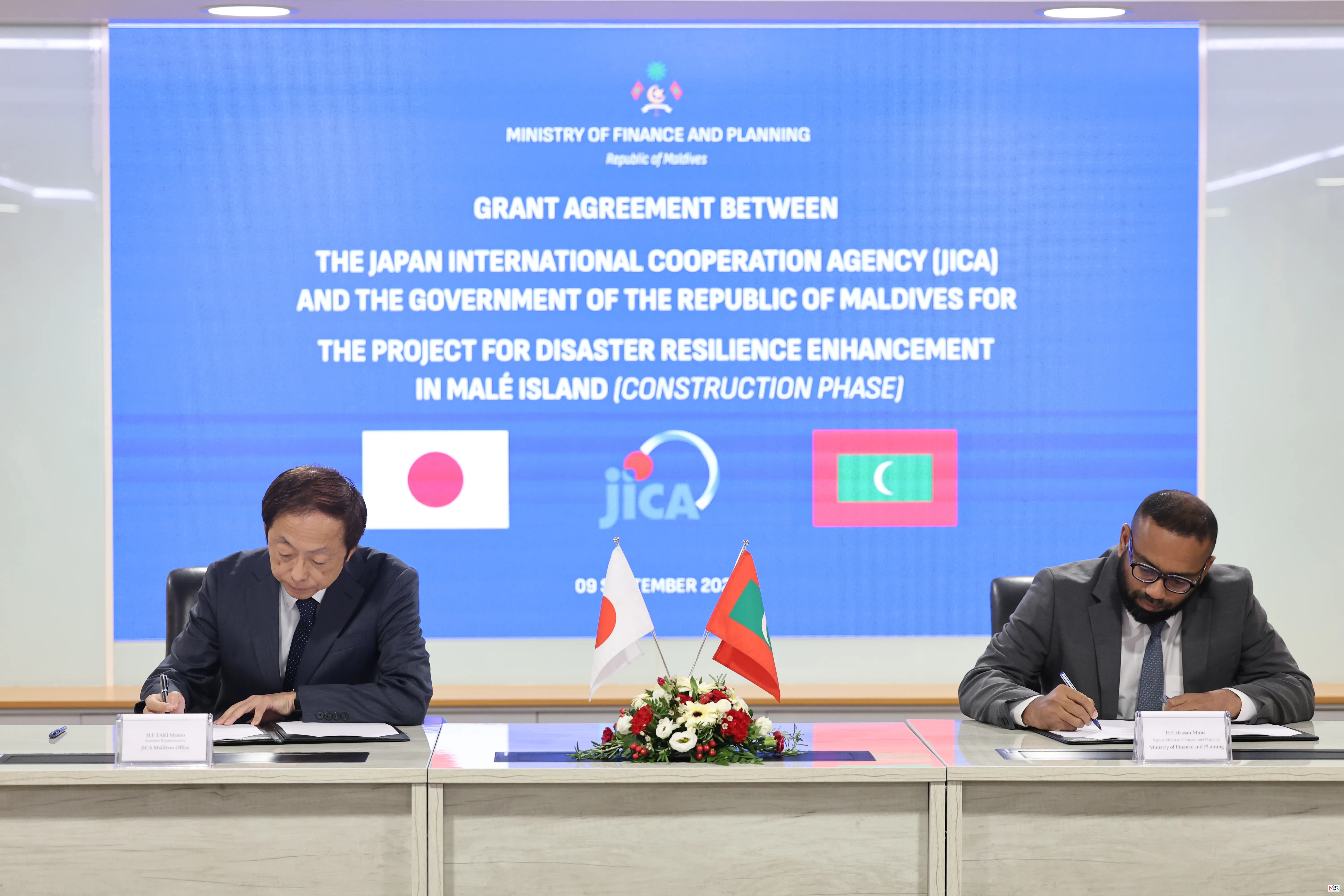 Maldives, Japan Sign $10.5 Million Grant Agreement to Boost Disaster Resilience in Malé