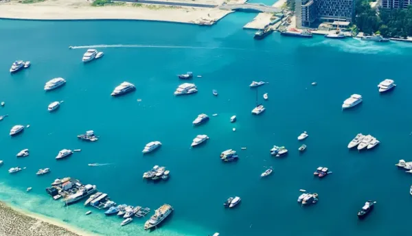 Safaris docked in Hulhumale' lagoon