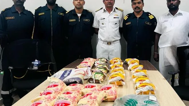 Drugs seized by the Indian authorities (Photo/ The Hindu)