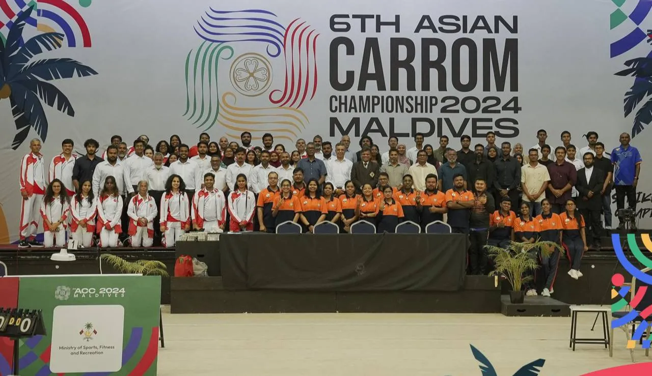 Inaugural ceremony of 6th Asian Carrom Championship (Photo/Carrom Association of Maldives)