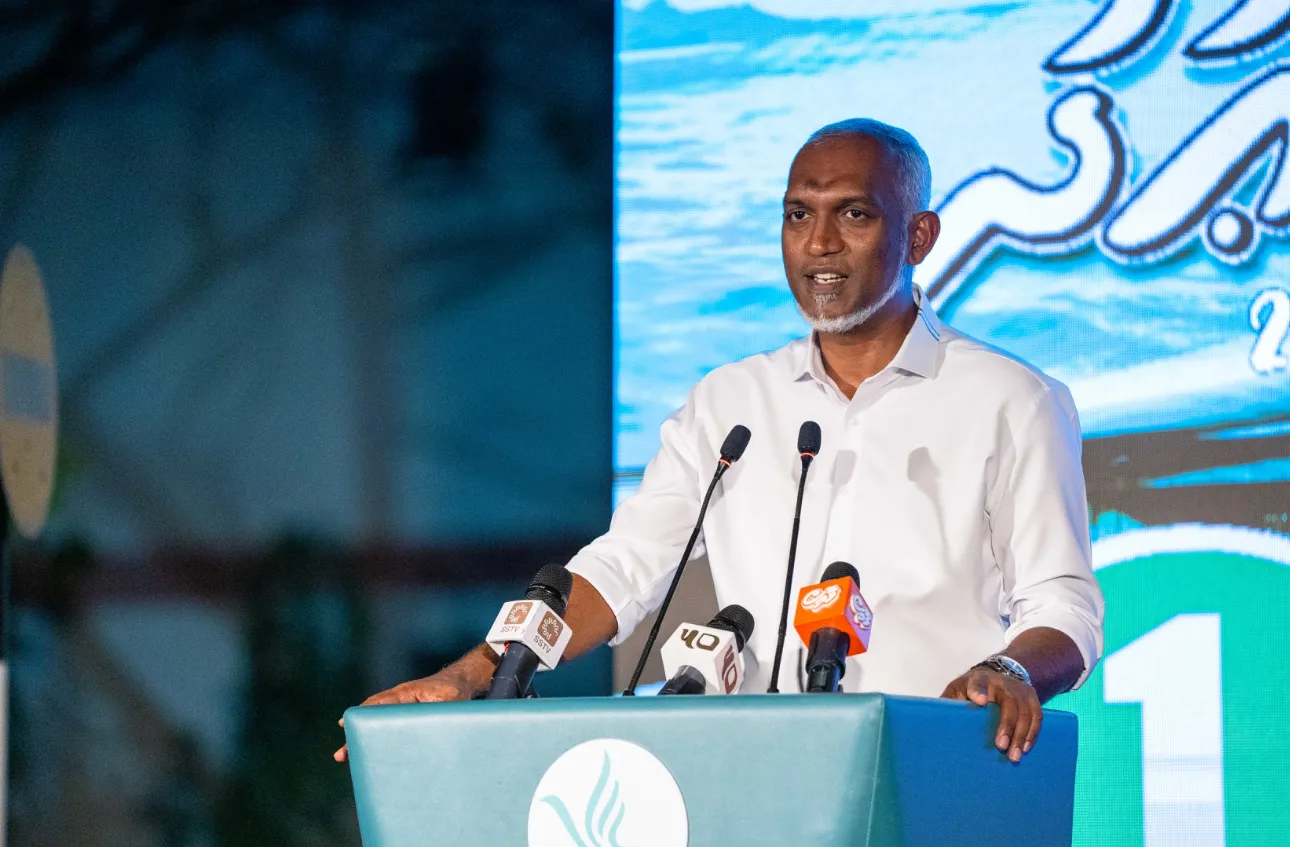 ރޭގެ ޖަލްސާގައި ރައީސް މުއިއްޒު ވާހަކަ ދައްކަވަނީ- ފޮޓޯ/ ވޮއިސް