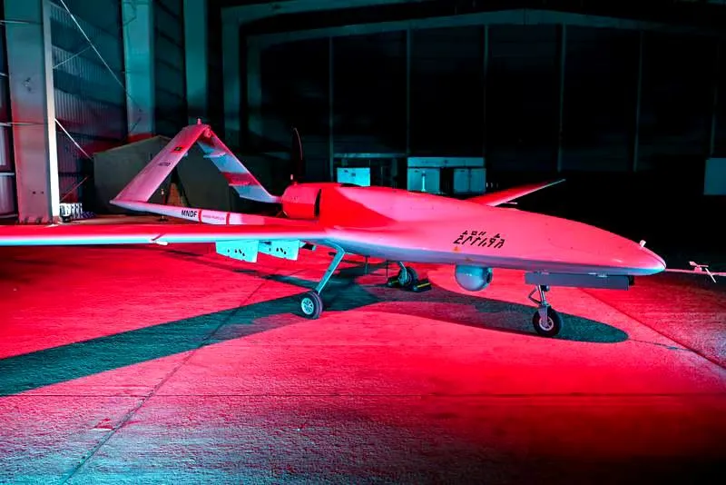 One of the Maldives’ first three Bayraktar TB2 drones (Photo/ MNDF)
