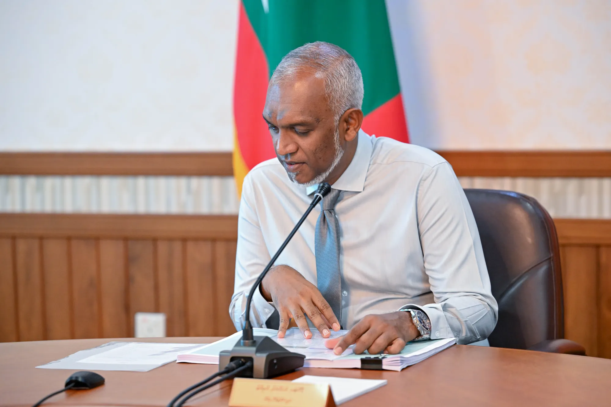 ވަޒީރުންގެ މަޖިލީހުގެ ޖަލްސާގެ ތެރެއިން: ފޮޓޯ/ ރައީސް އޮފީސް
