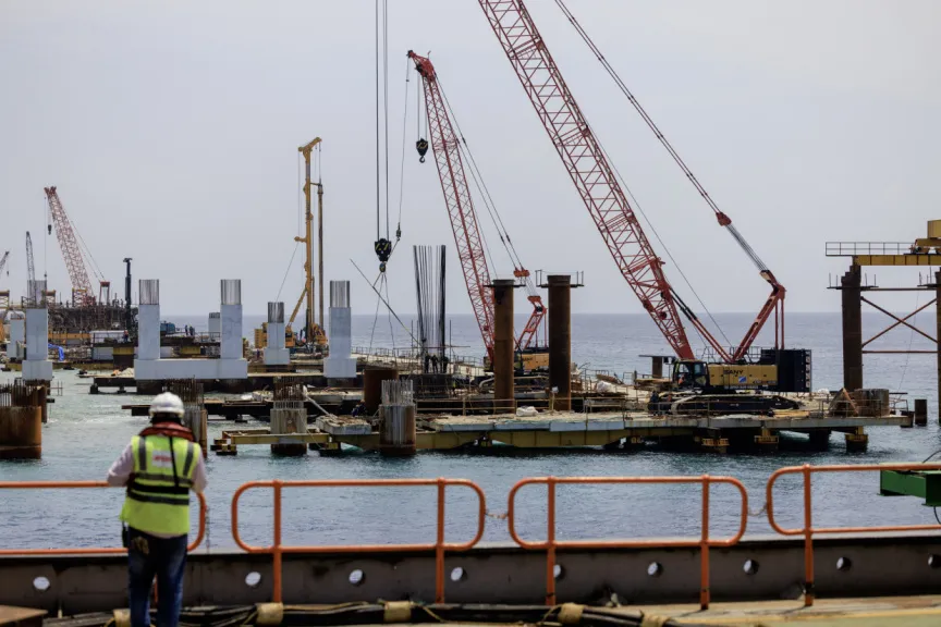 Thilamale' bridge project (Photo/Ministry of construction and infrastructure)