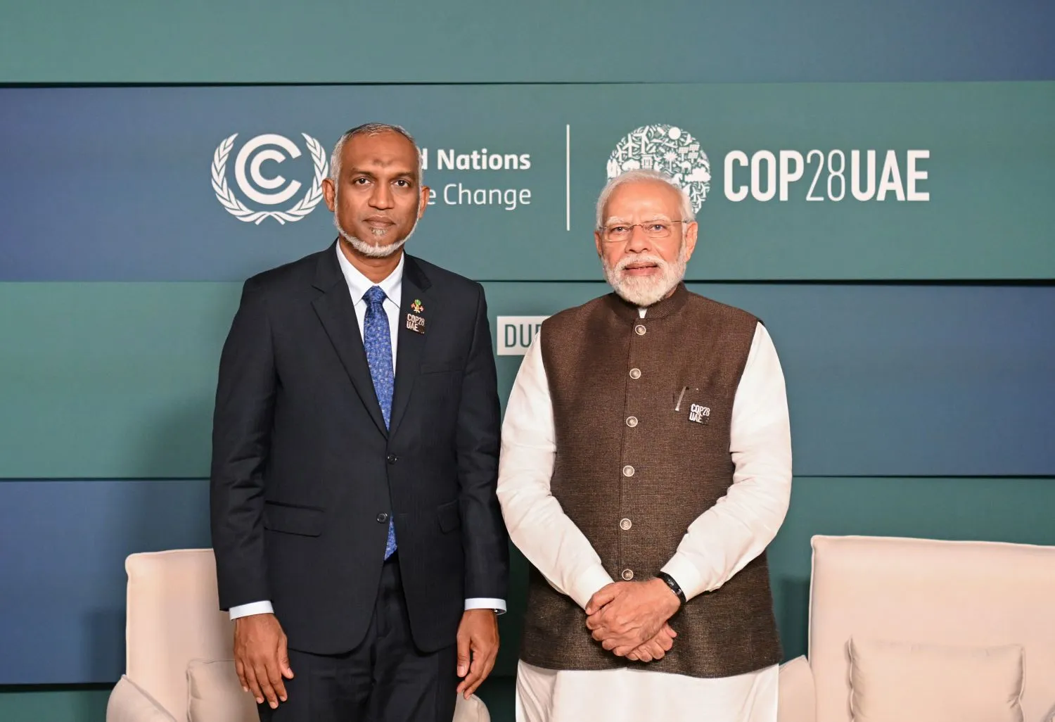 President Dr Muizzu and Indian PM Narendhra Modi (Photo/ President's Office)
