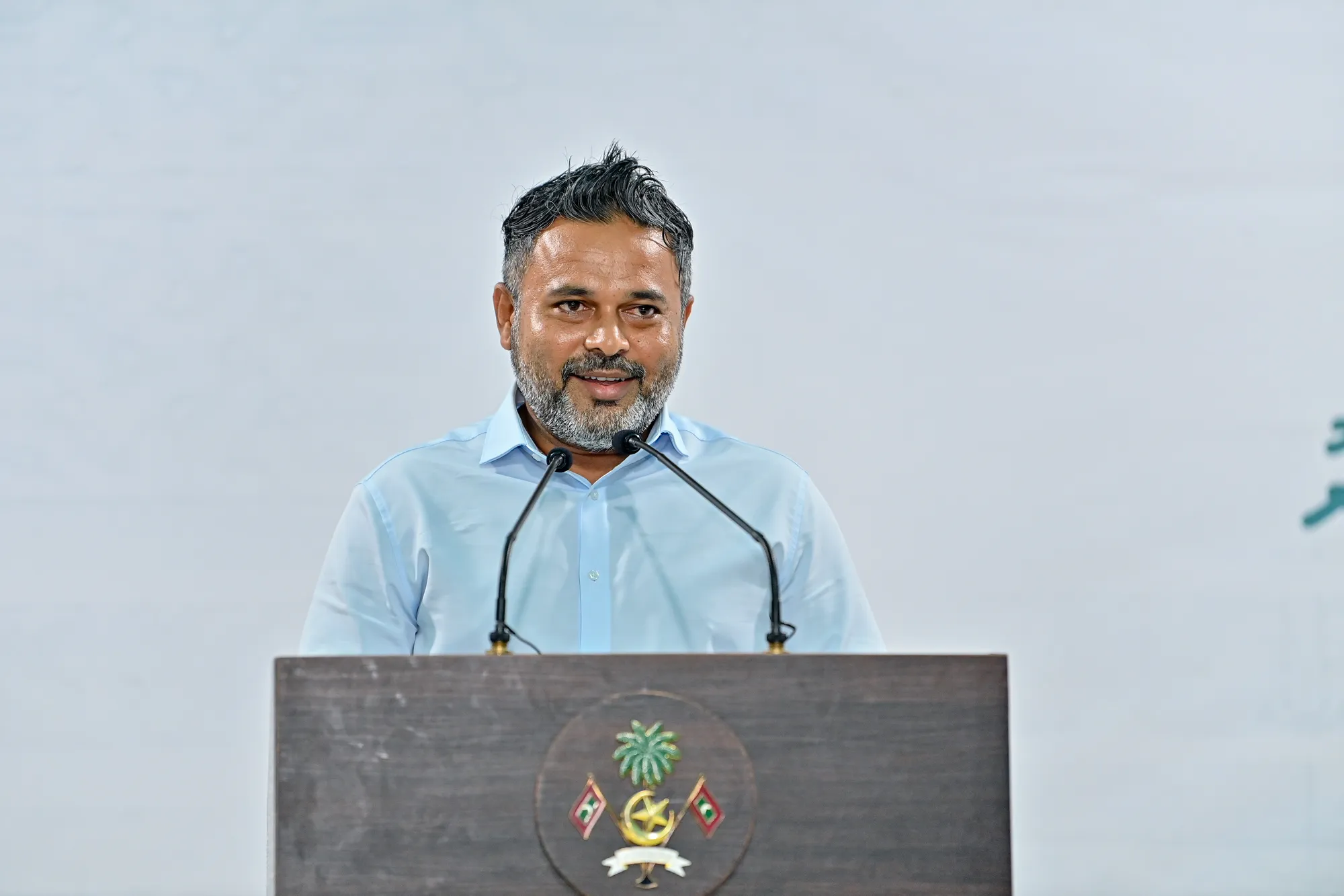 ފިޝަރީޒް މިނިސްޓަރ އަހުމަދު ޝިޔާމް-- ފޮޓޯ/ ރައީސް އޮފީސް