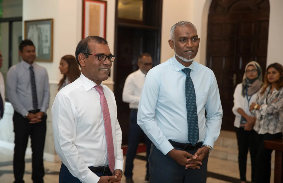 ޑރ. މުއިއްޒުއަކީ އިންޑިއާއާ ދެކޮޅު ބޭފުޅެއްގެ ގޮތުގައި ސިފަކުރުމަކީ ގޯސް ސިފަކުރުމެއް: ރައީސް ނަޝީދު