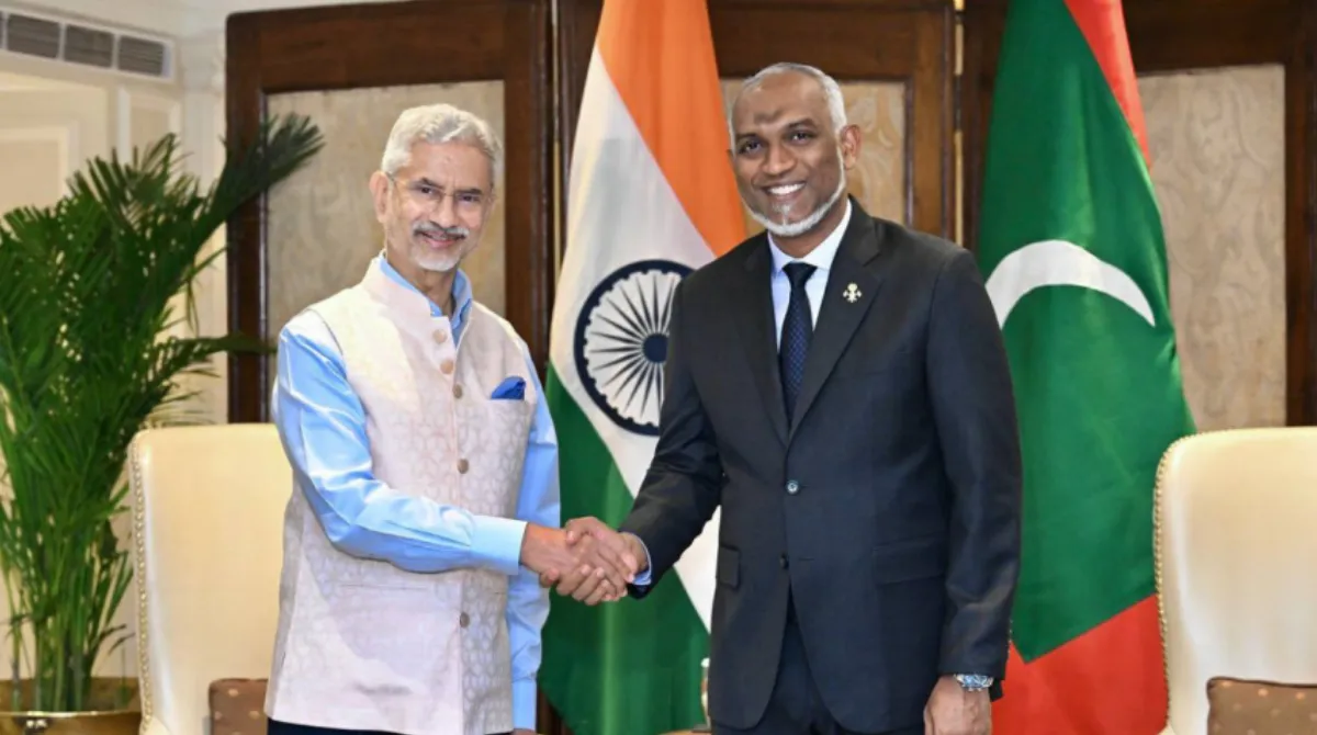 Dr. S. Jaishankar with President Dr. Mohamed Muizzu, Photo: The President’s Office