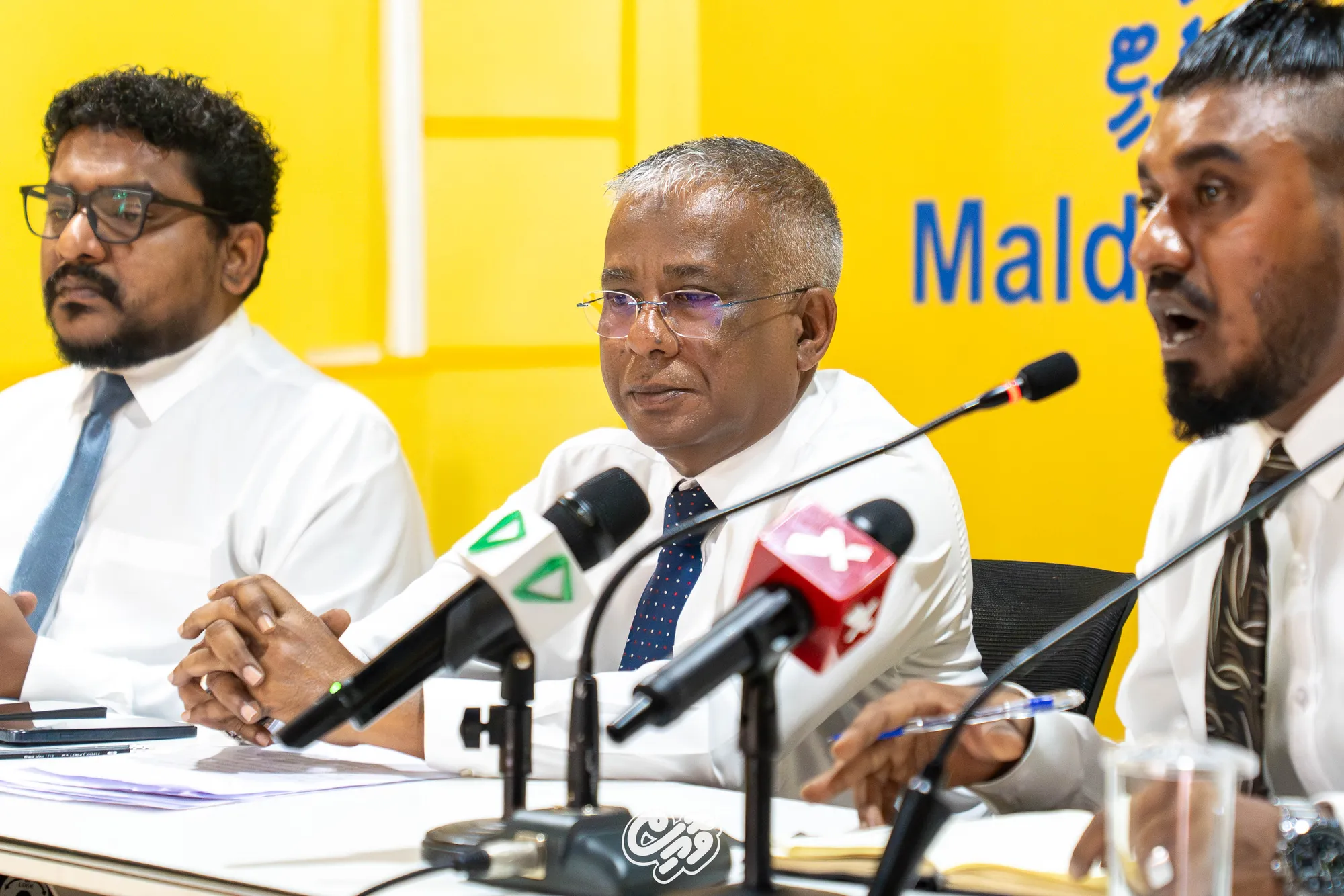 މިއަދު އެމްޑީޕީން ބޭއްވި ނޫސްވެރިންގެ ބައްދަލުމުގެ ތެރެއިން -- ވޮއިސް ފޮޓޯ
