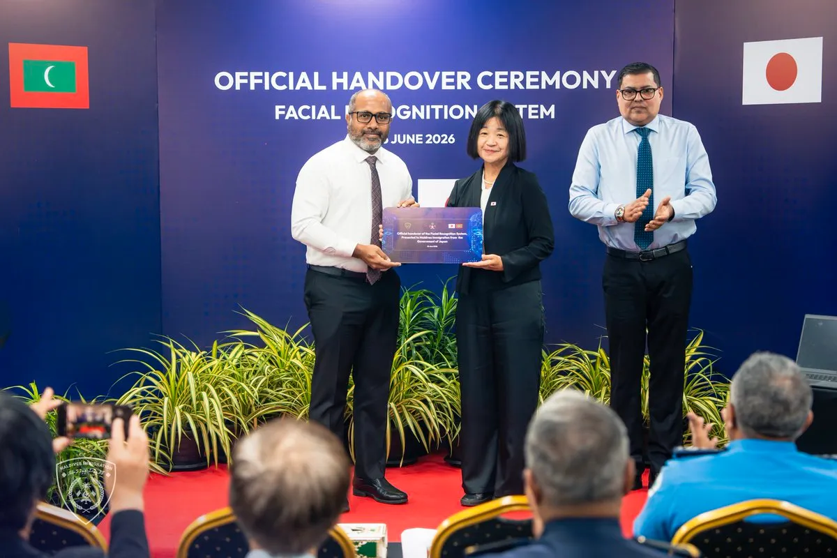 From the handover ceremony (Photo/Maldives Immigration)