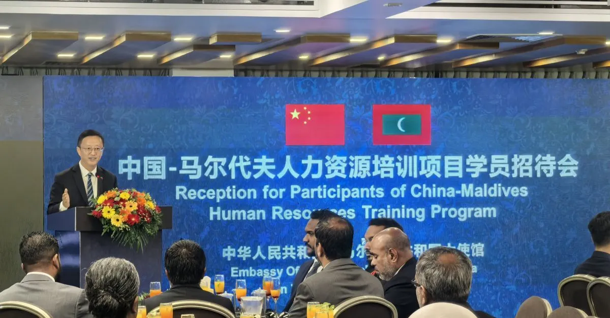 Ambassador Kong addressing the ceremony (Photo/Ambassador Kong Via X)