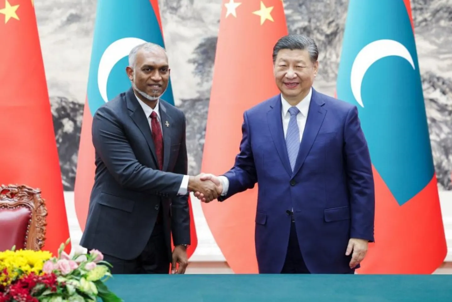 President Dr. Muizzu and Chinese President: Photo: President's Office