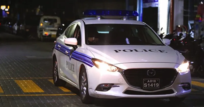 Police vehicle in Male' City (Photo/Maldives Police)