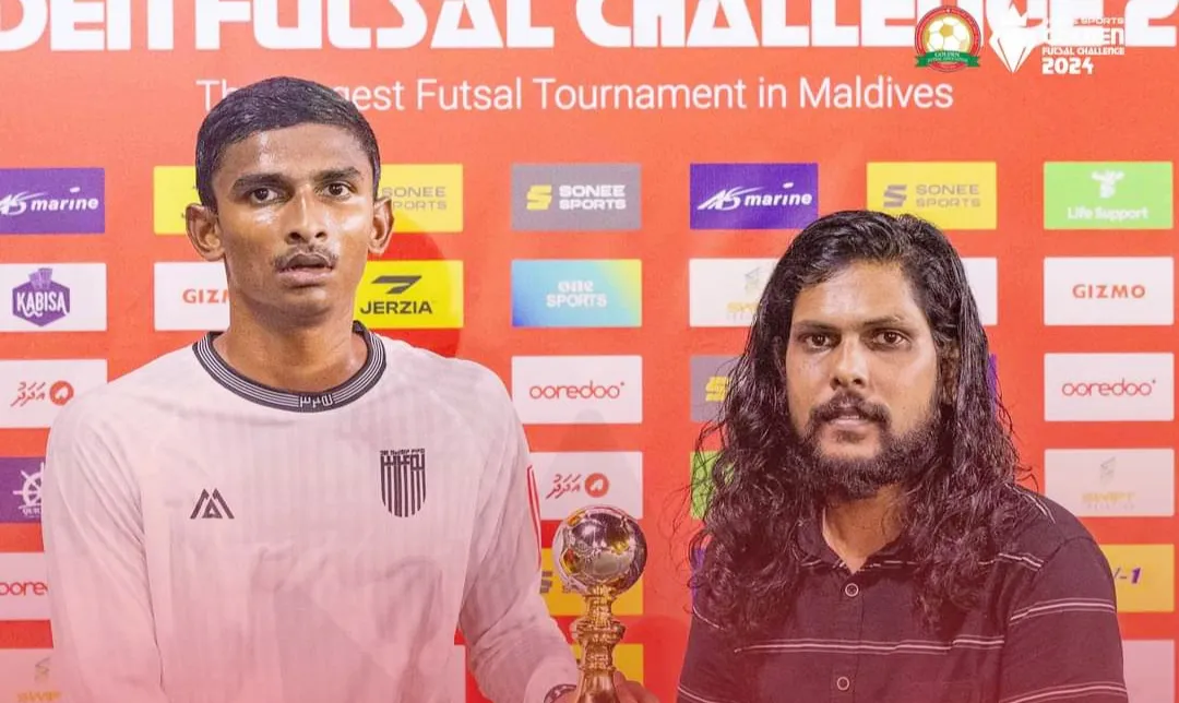 ބުރުނީގެ މުހައްމަދު ނާހިލް ނޫހް.. ފޮޓޯ: ގޯލްޑަން ފުޓްސަލް އެސޯސިއޭޝަން