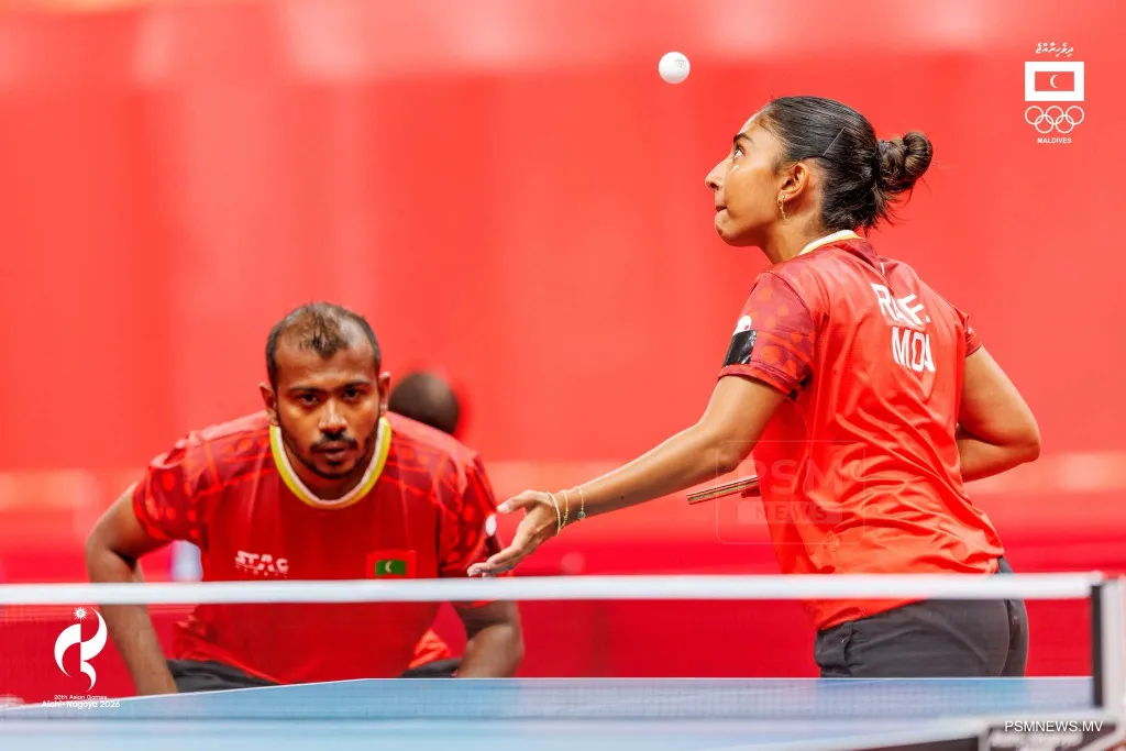 އޭޝިއަން ގޭމްސްގެ ޓީޓީ މިކްސްޑް ޑަބަލްސްގައި ރާއްޖެއަށް ތާރީޚީ ކާމިޔާބެއް