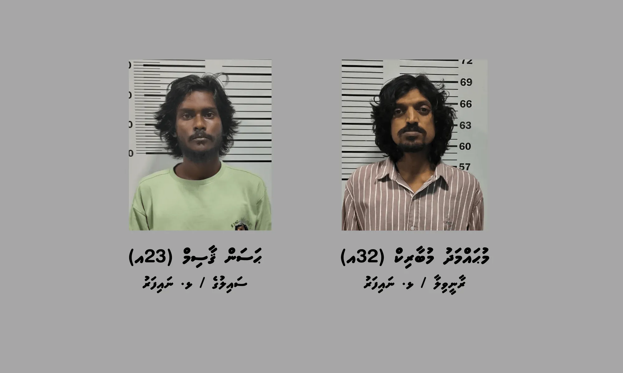 ހައްޔަރު ކުރި ދެ މީހުން -- ފޮޓޯ: ޕޮލިސް