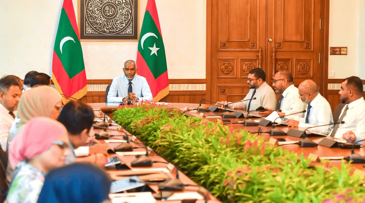 President Dr. Muizzu in the Cabinet Meeting (Photo/President’s Office)