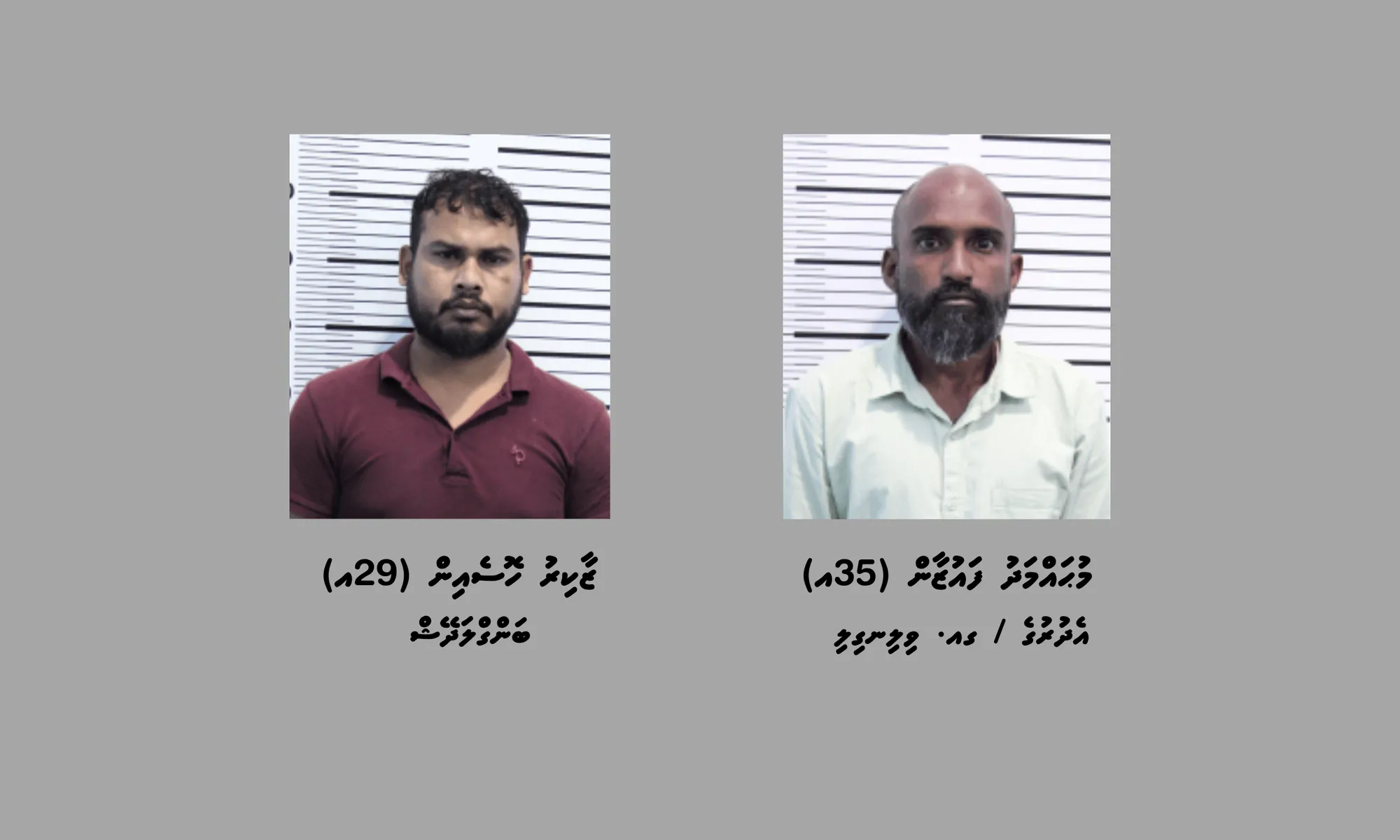 ހައްޔަރުކުރި ދެމީހުން - ފޮޓޯ: ޕޮލިސް