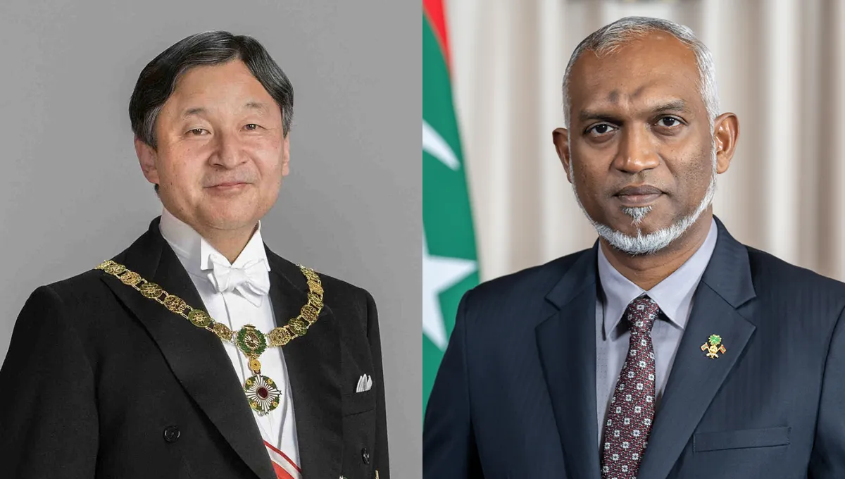 Japan's Emperor Naruhito and President Dr. Muizzu