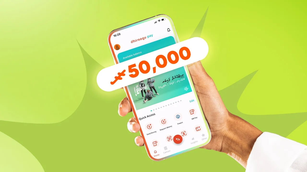 ދިރާގުޕޭއިން ދޭ 50,000 ރުފިޔާ ހޯދުމުގެ ފުރުސަތު މިއަދުގެ ނިޔަލަށް