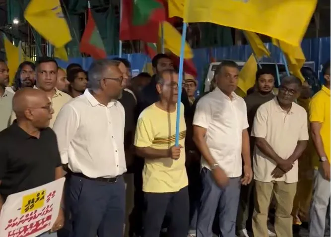 އެމްޑީޕީގެ މުޒާހަރާ މަޖީދީ މަގުގައި