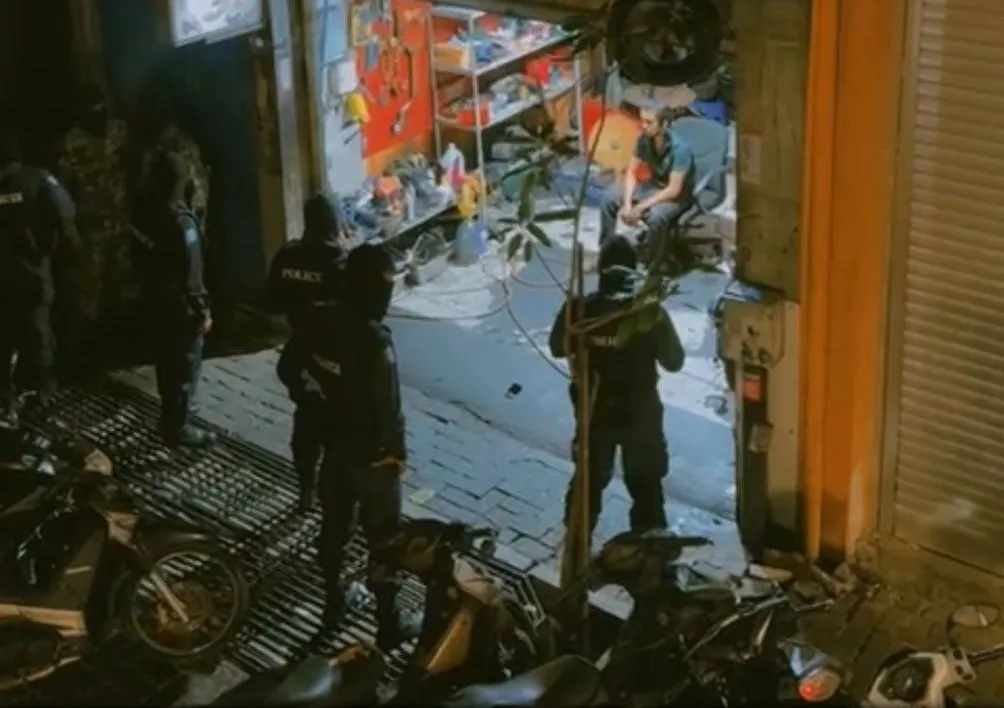 Scene from the national security operation in Malé