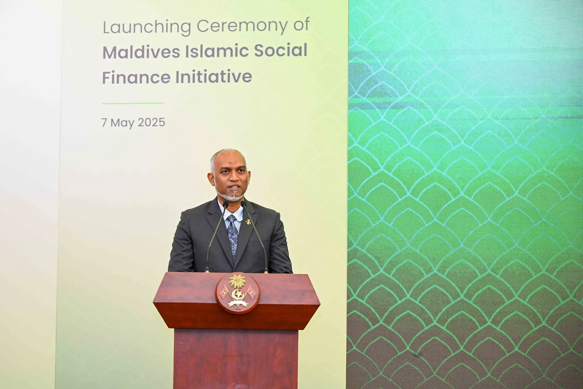 މިއަދުގެ ރަސްމިއްޔާތުގައި ރައީސް މުޢިއްޒު ވާހަކަ ދައްކަވަނީ: ފޮޓޯ/ ރައީސް އޮފީސް