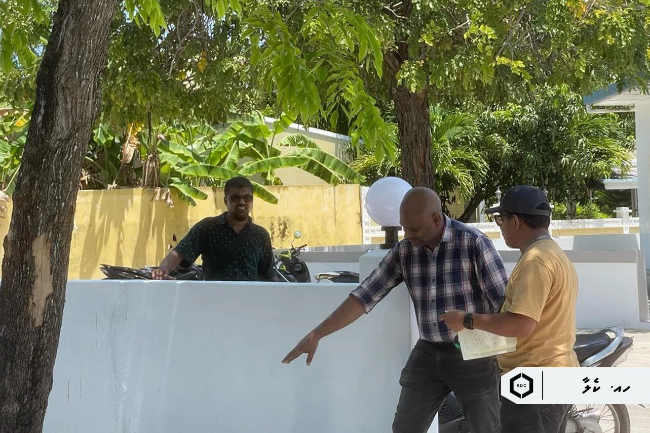 ކެލާ ރަށްވެހި އާސާރުގެ މަސައްކަތް ކުރާ ސައިޓް އިންސްޕެކްޓްކުރަނީ.. ފޮޓޯ: އާރުޑީސީ