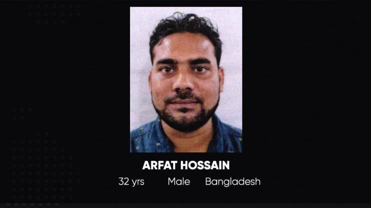 Arfat Hossain who was selling food prepared with cat meat (Photo/Immigration)