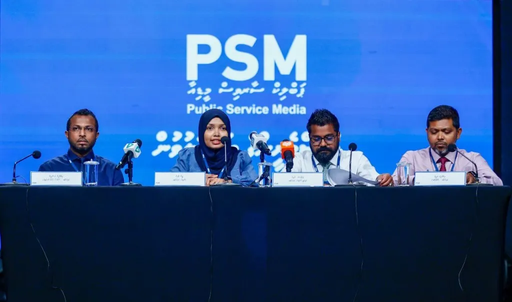 ޕީއެސްއެމް އިން މިއަދު ބޭއްވި ނޫސްވެރިންގެ ބައްދަލުވުން - ފޮޓޯ: ޕީއެސްއެމް