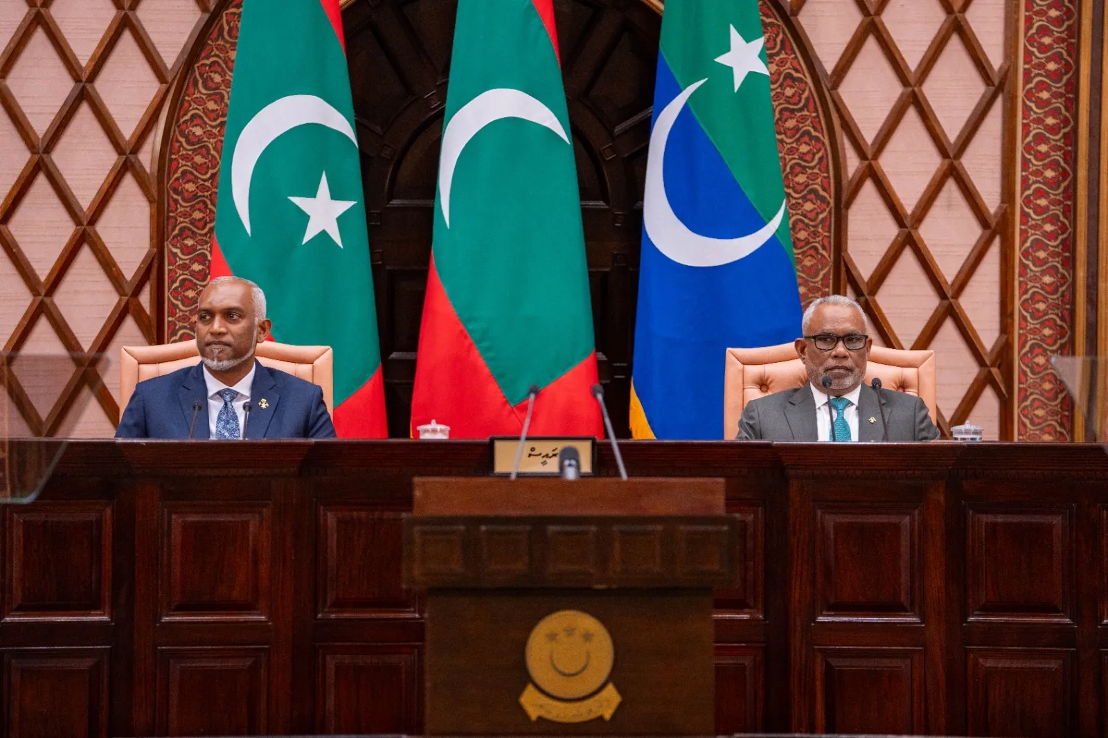 ރިޔާސީ ބަޔާން އިއްވެވުމަށް މިއަދު ބޭއްވި ޖަލްސާގެ ތެރެއިން: ފޮޓޯ/ މަޖިލިސް