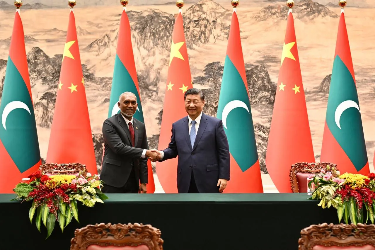 President Dr. Muizzu and President Xi Jinping (Photo/President's Office)