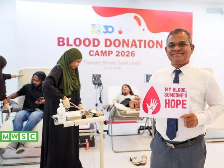 MWSC Staff Support National Blood Supply Efforts Through Donation Drive with Maldives Blood Services