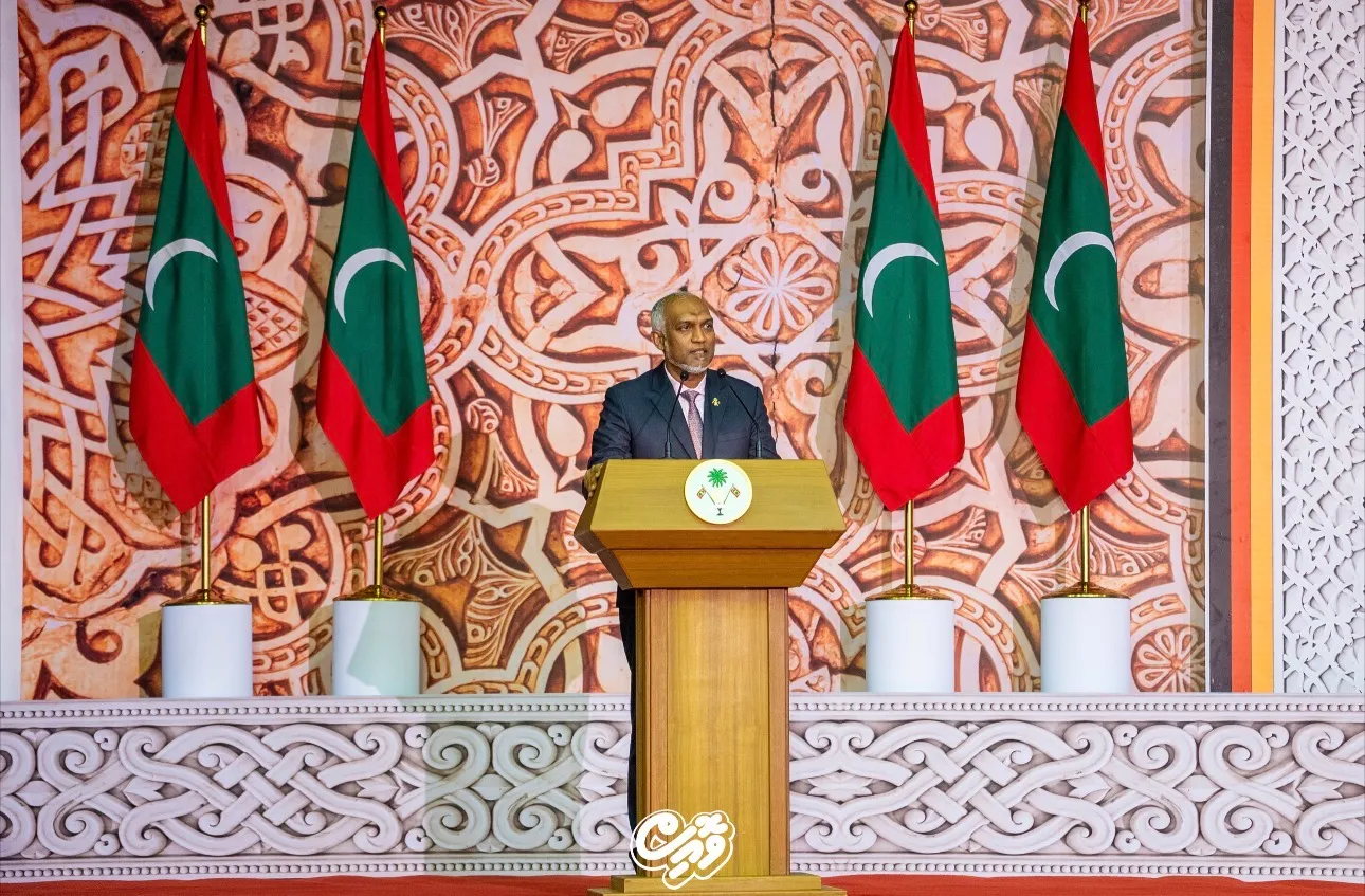 ރައީސް މުޢިއްޒު މިއަދުގެ ޖަލްސާގައި ވާހަކަދައްކަވަނީ- ފޮޓޯ/ ވޮއިސް