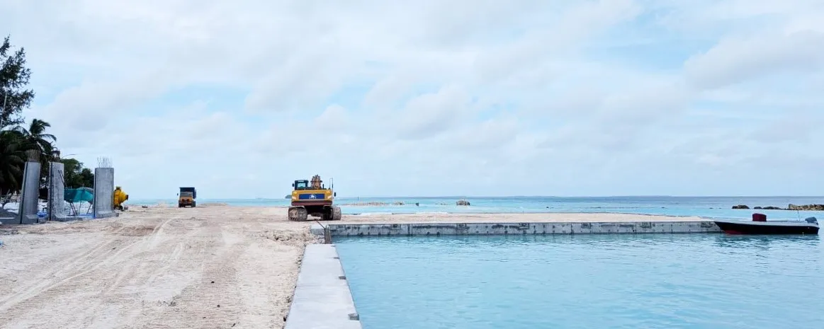 އެމްޓީސީސީން ހދ. ނާވައިދޫ ބަނދަރުގެ މަސައްކަތް ބާރު ސްޕީޑްގައި ކުރިއަށް