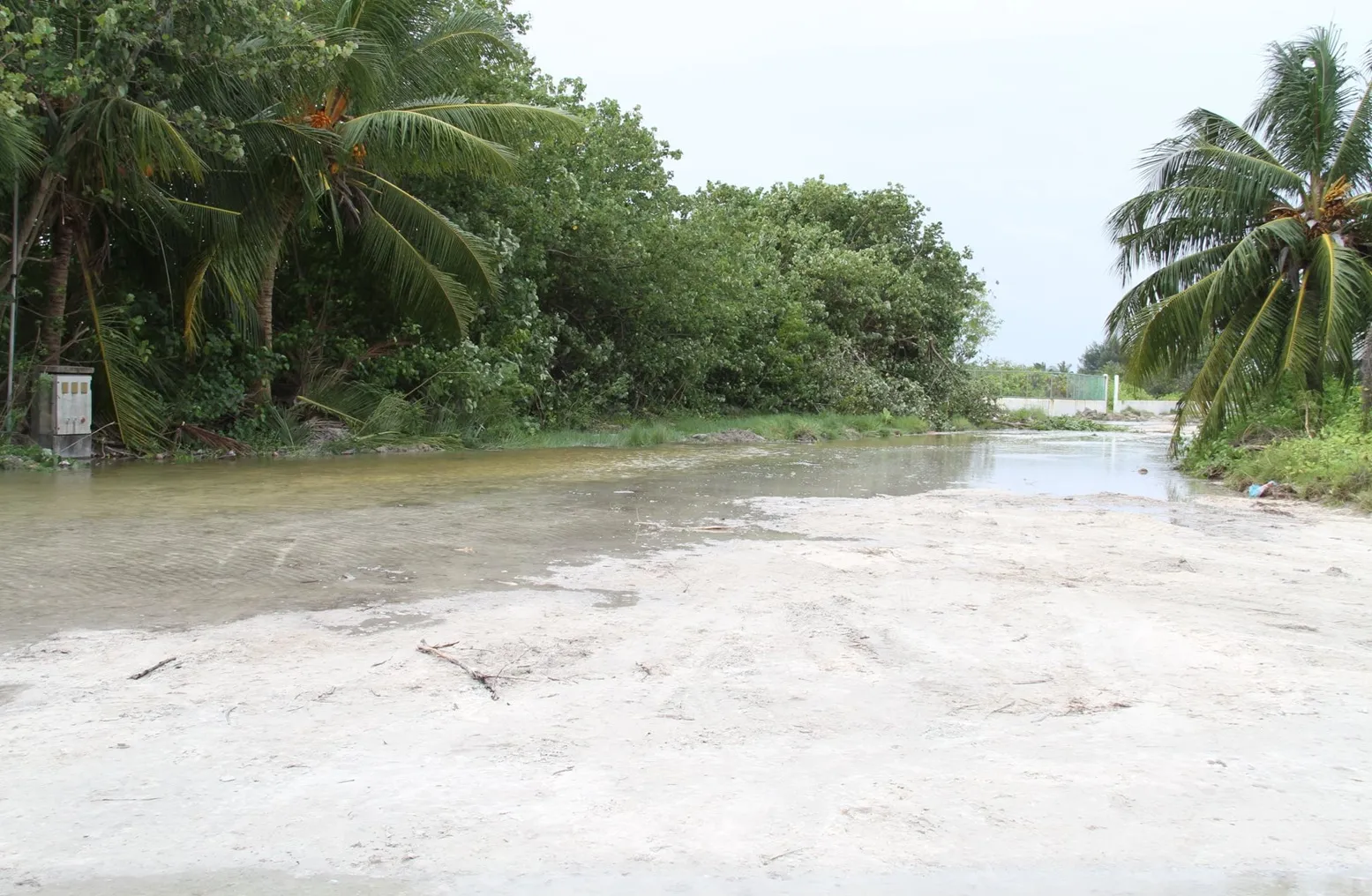 މީގެ ކުރިން އައްޑޫސިޓީއަށް ކުރި ވިއްސާރައިގައި އެ ސިޓީގެ ރަށެއްގައި ފެންބޮޑުވެފައި.. ފޮޓޯ: އައްޑޫސިޓީ ކައުންސިލް
