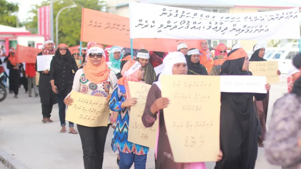 During a campaign against domestic violence