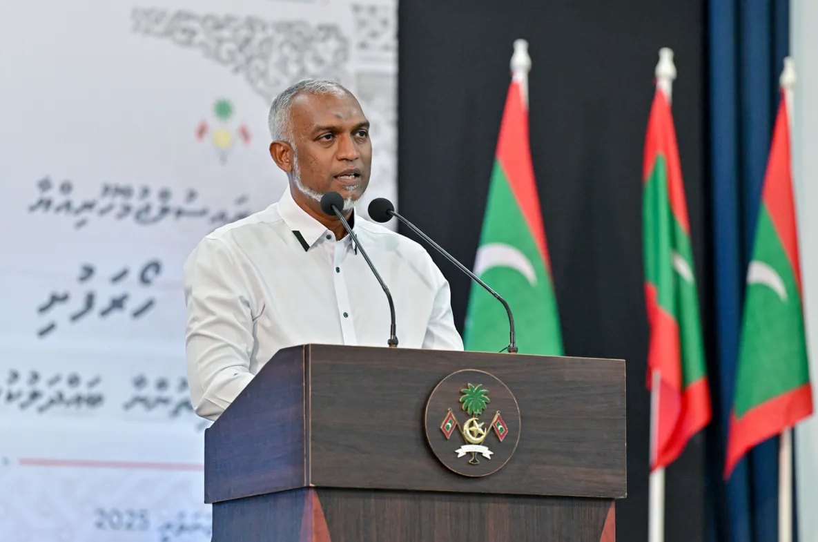 ރޭގެ ޖަލްސާގައި ރައީސް ވާހަކަދައްކަވަނީ: ފޮޓޯ/ ރައީސް އޮފީސް