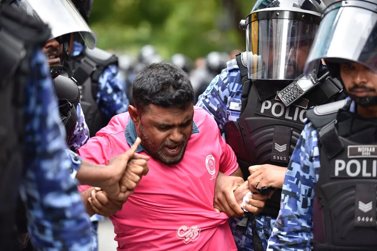 oppositions protest---picture: Voice