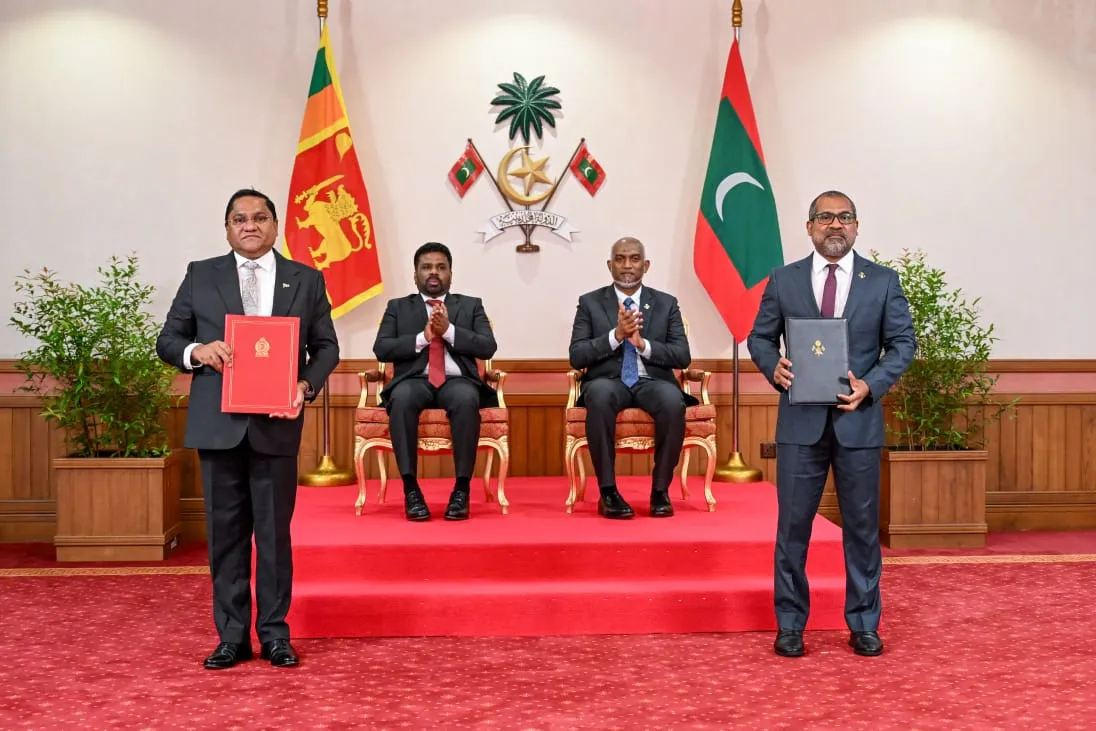 ރާއްޖެއާއި ސްރީލަންކާއާ ދެމެދު މުހިންމު ދާއިރާތަކުން ފަހުމުނާމާއަކާ މުއާހަދާއެއްގައި ސޮއިކުރުން