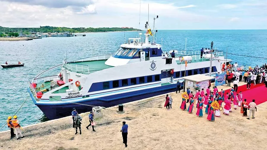 އިންޑިއާ-ލަންކާ ދެމެދުފެށި ފެރީގެ ހިދުމަތް---ފޮޓޯ: ޑެއިލީ މިރާ