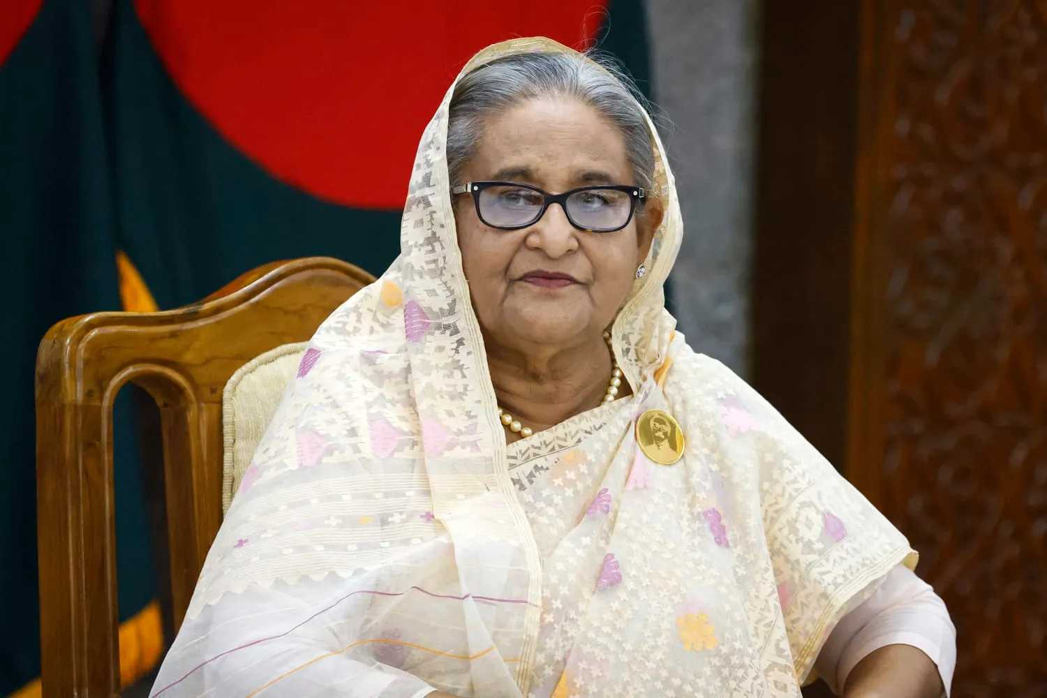 ބަންގްލަދޭޝްގެ ކުރީގެ ބޮޑުވަޒީރު ޝެއިން ހަސީނާ --