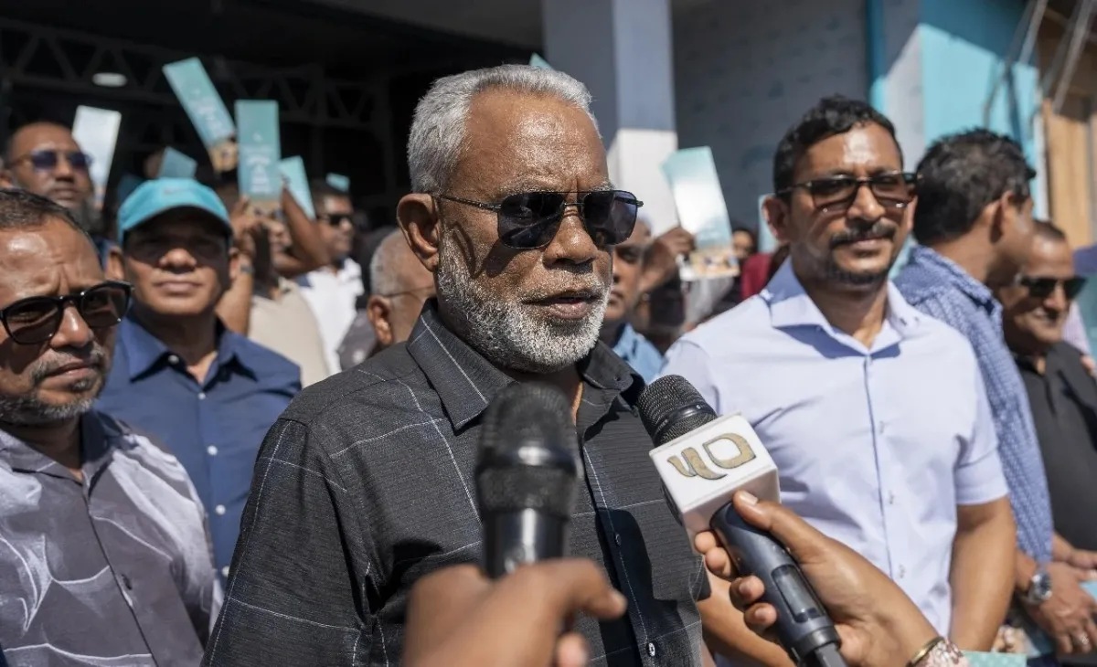 ޕީއެންސީގެ ޗެއާޕާސަން އަދި ރައްޔިތުންގެ މަޖިލީހުގެ ރައީސް އަބްދުއްރަހީމް އަބްދުﷲ، ފޮޓޯ: އެމްއެމްޓީވީ